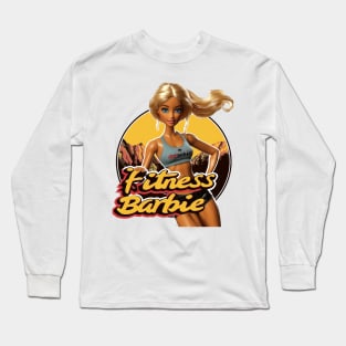 Fitness Barbie Vintage Graphic T-shirt 01 Long Sleeve T-Shirt